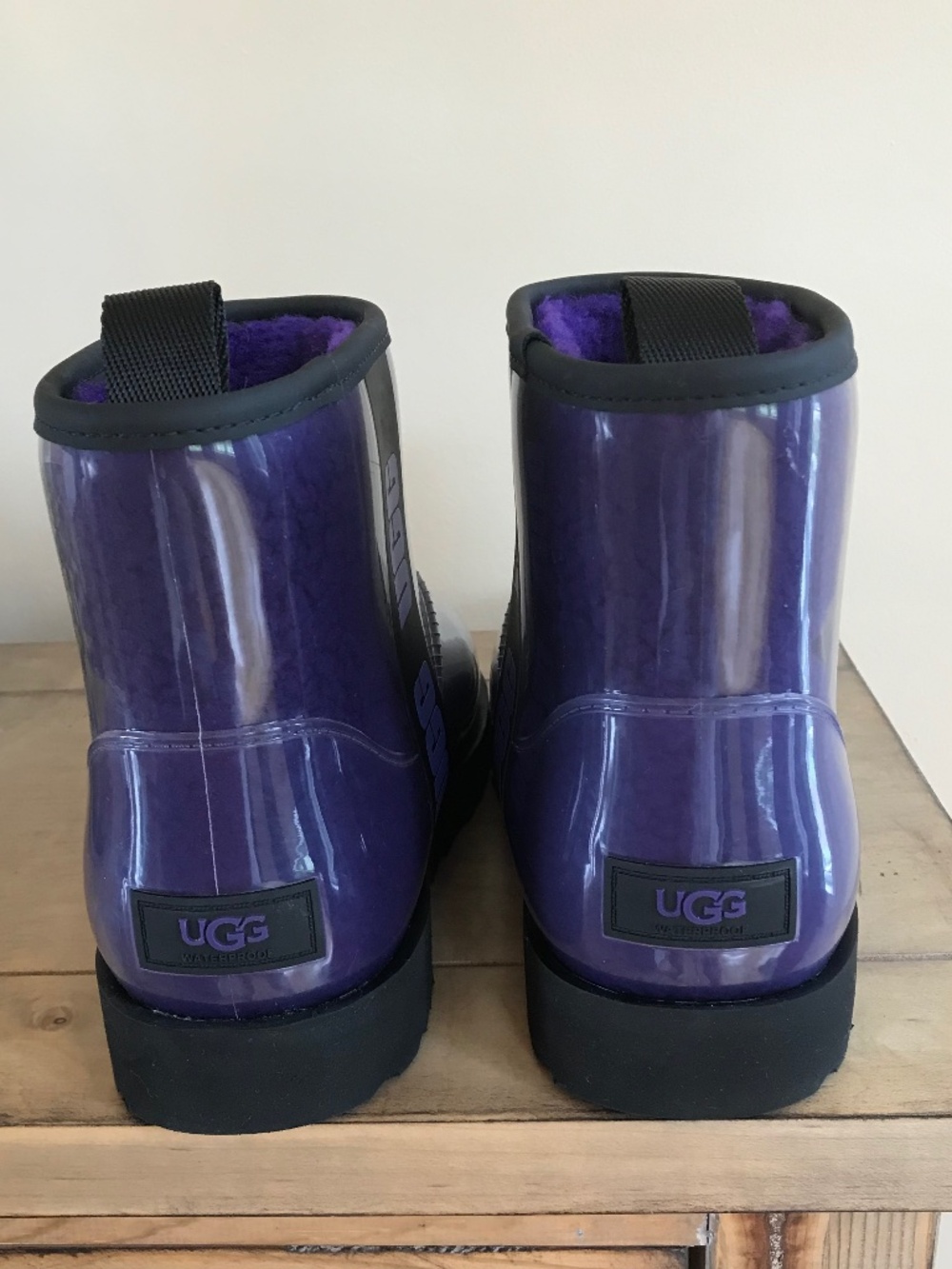 UGG CLASSIC CLEAR MINI WATERPROOF VIOLET NIGHT BOOT CYBERCORE - Picture 7 of 16